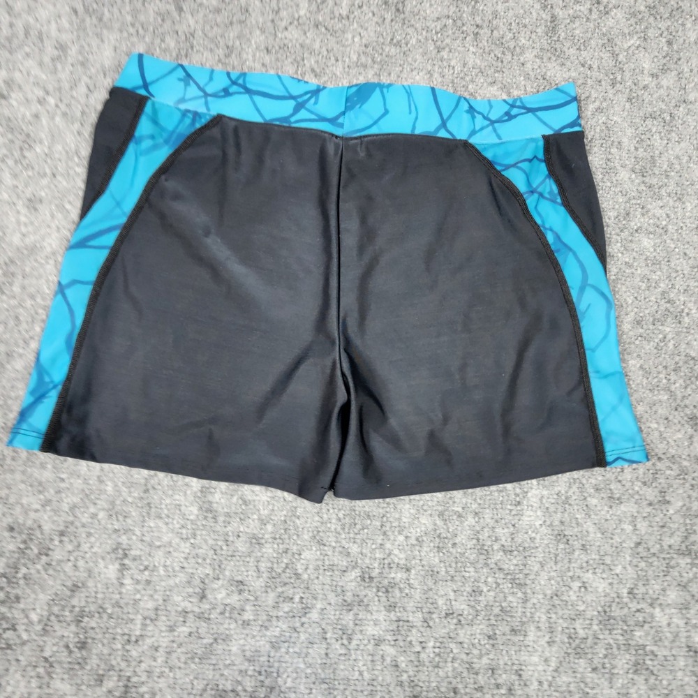 Under Armour WomensXL Black Blue Compression Shorts Athletic Volleyball HeatGear